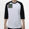 Raglan 3/4 Roundneck Shirt (White Body) Thumbnail