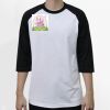 Raglan 3/4 Roundneck Shirt (White Body) Thumbnail