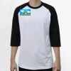 Raglan 3/4 Roundneck Shirt (White Body) Thumbnail