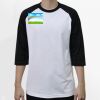 Raglan 3/4 Roundneck Shirt (White Body) Thumbnail