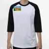 Raglan 3/4 Roundneck Shirt (White Body) Thumbnail