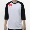 Raglan 3/4 Roundneck Shirt (White Body) Thumbnail