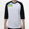Raglan 3/4 Roundneck Shirt (White Body) Thumbnail