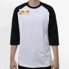 Raglan 3/4 Roundneck Shirt (White Body) Thumbnail