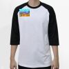 Raglan 3/4 Roundneck Shirt (White Body) Thumbnail