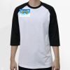 Raglan 3/4 Roundneck Shirt (White Body) Thumbnail