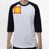 Raglan 3/4 Roundneck Shirt (White Body) Thumbnail