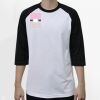 Raglan 3/4 Roundneck Shirt (White Body) Thumbnail