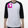 Raglan 3/4 Roundneck Shirt (White Body) Thumbnail
