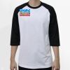Raglan 3/4 Roundneck Shirt (White Body) Thumbnail