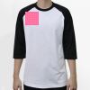 Raglan 3/4 Roundneck Shirt (White Body) Thumbnail
