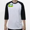 Raglan 3/4 Roundneck Shirt (White Body) Thumbnail