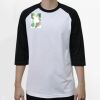 Raglan 3/4 Roundneck Shirt (White Body) Thumbnail
