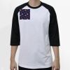 Raglan 3/4 Roundneck Shirt (White Body) Thumbnail
