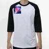 Raglan 3/4 Roundneck Shirt (White Body) Thumbnail