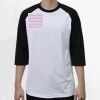 Raglan 3/4 Roundneck Shirt (White Body) Thumbnail