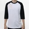 Raglan 3/4 Roundneck Shirt (White Body) Thumbnail