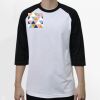 Raglan 3/4 Roundneck Shirt (White Body) Thumbnail