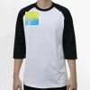 Raglan 3/4 Roundneck Shirt (White Body) Thumbnail