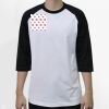 Raglan 3/4 Roundneck Shirt (White Body) Thumbnail