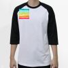 Raglan 3/4 Roundneck Shirt (White Body) Thumbnail