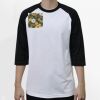 Raglan 3/4 Roundneck Shirt (White Body) Thumbnail