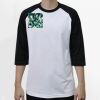 Raglan 3/4 Roundneck Shirt (White Body) Thumbnail