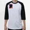Raglan 3/4 Roundneck Shirt (White Body) Thumbnail