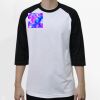 Raglan 3/4 Roundneck Shirt (White Body) Thumbnail