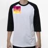 Raglan 3/4 Roundneck Shirt (White Body) Thumbnail