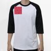 Raglan 3/4 Roundneck Shirt (White Body) Thumbnail