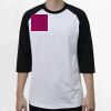Raglan 3/4 Roundneck Shirt (White Body) Thumbnail