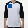 Raglan 3/4 Roundneck Shirt (White Body) Thumbnail