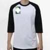 Raglan 3/4 Roundneck Shirt (White Body) Thumbnail