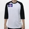 Raglan 3/4 Roundneck Shirt (White Body) Thumbnail
