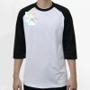 Raglan 3/4 Roundneck Shirt (White Body) Thumbnail