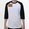 Raglan 3/4 Roundneck Shirt (White Body) Thumbnail