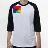 Raglan 3/4 Roundneck Shirt (White Body) Thumbnail
