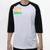 Raglan 3/4 Roundneck Shirt (White Body) Thumbnail