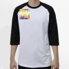 Raglan 3/4 Roundneck Shirt (White Body) Thumbnail