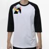 Raglan 3/4 Roundneck Shirt (White Body) Thumbnail