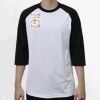 Raglan 3/4 Roundneck Shirt (White Body) Thumbnail