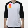 Raglan 3/4 Roundneck Shirt (White Body) Thumbnail