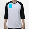 Raglan 3/4 Roundneck Shirt (White Body) Thumbnail