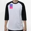 Raglan 3/4 Roundneck Shirt (White Body) Thumbnail