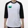Raglan 3/4 Roundneck Shirt (White Body) Thumbnail