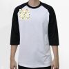 Raglan 3/4 Roundneck Shirt (White Body) Thumbnail