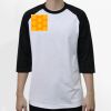 Raglan 3/4 Roundneck Shirt (White Body) Thumbnail
