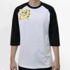 Raglan 3/4 Roundneck Shirt (White Body) Thumbnail