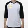 Raglan 3/4 Roundneck Shirt (White Body) Thumbnail